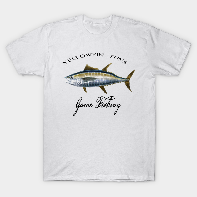 Yellowfin Tuna Fishing TShirt TeePublic